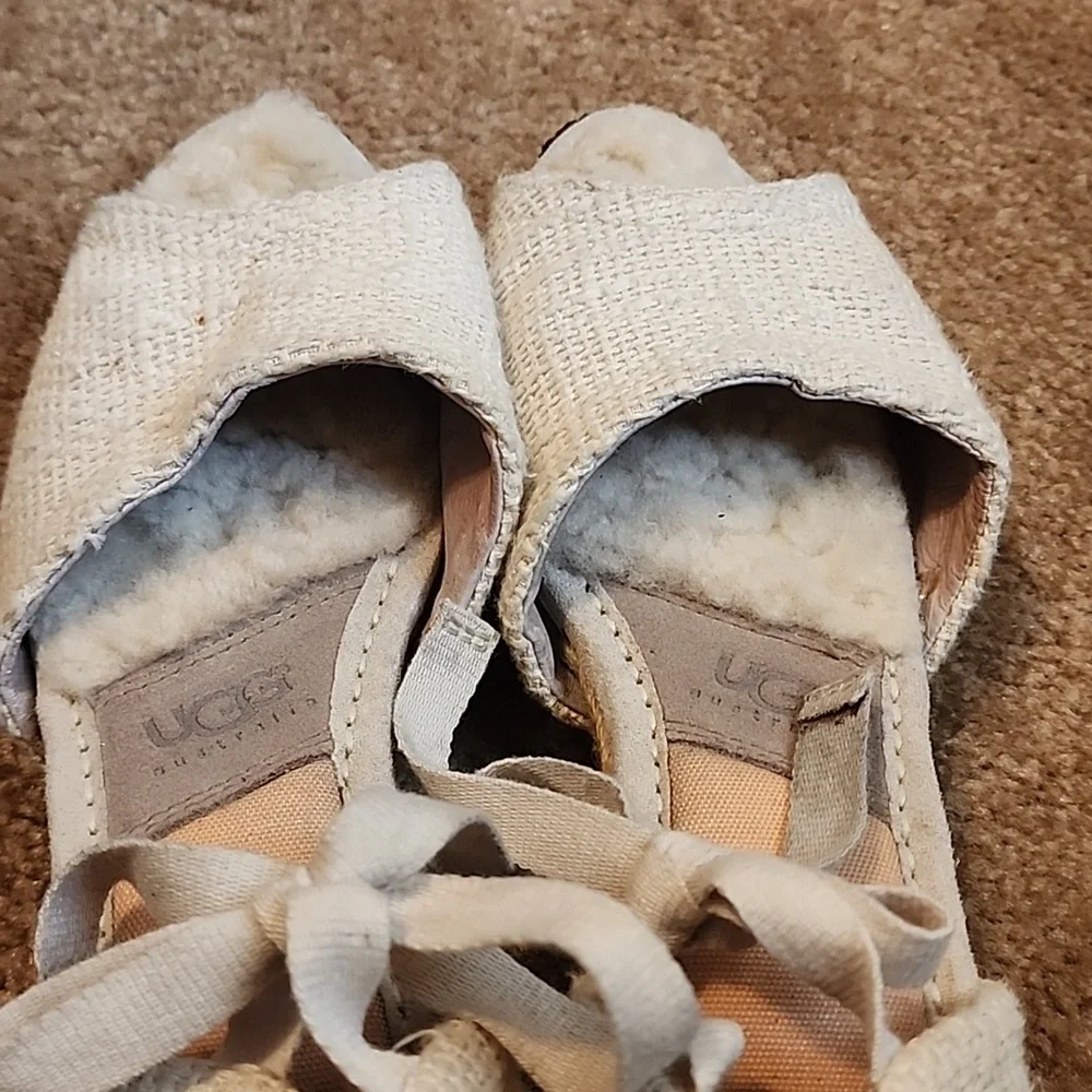 UGG Delmar Espadrilles Jute Wedge Sandals